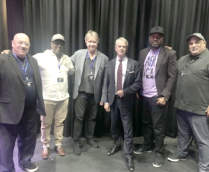 Canada High Commissioner in South Africa – Chris Cooter with CAAMA delegates in Johannesburg